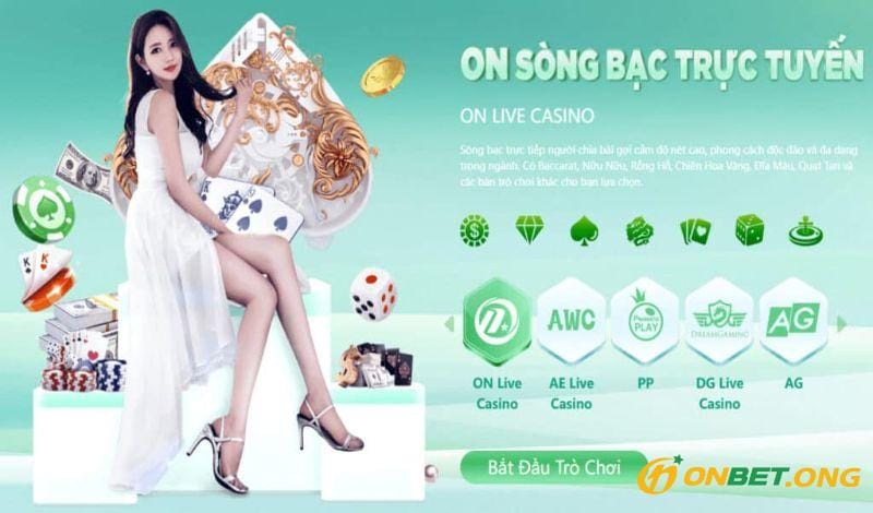 Những trò chơi cá cược Casino Onbet đẳng cấp